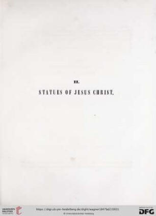 II. Statues of Jesus Christ