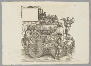 Venezianischer Krieg, Blatt 89 aus: Marx Treitzsaurwein, "Kaiser Maximilian I Triumph – le triomphe de l’Empereur Maximilien I en une suite de Cent trent cinq planches gravées en bois d’après les dessins de Hans Burgmair", Wien 1796