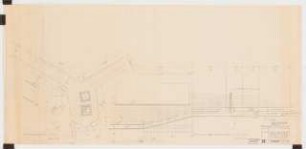 Haus und Garten Ernst Hassler, Oerlinghausen: Detailplan Mauerwerk-Abtreppung an die Anpassung an die Geländeschräge, 1:10