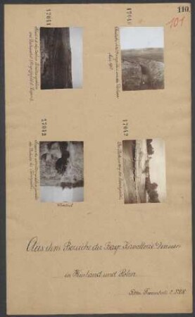 Deutsche Schützengräben an der Dubissa Mai 1915