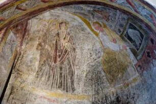 Frankreich. Auvergne. Haute Loire. Le Puy en Velay. Cathedrale Notre Dame. Romanischer Stil. UNESCO Weltkulturerbe. Romanische Fresken
