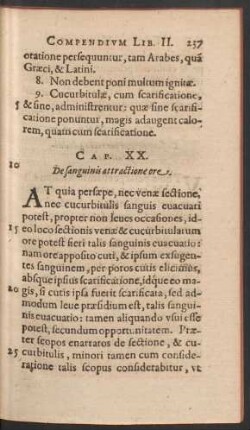 Cap. XX. De sanguinis attractione ore.