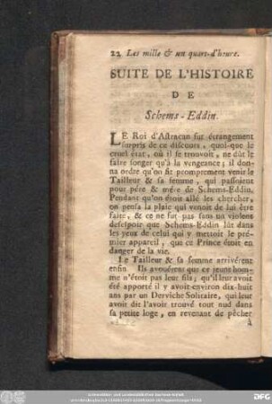 Suite De L'Histoire De Schems-Eddin.