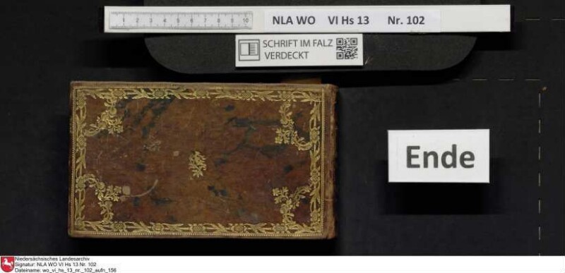 Stammbuch des Johann Christian Wilhelm Schütze aus                            Braunschweig