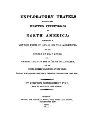 Exploratory travels through the western territories of North America