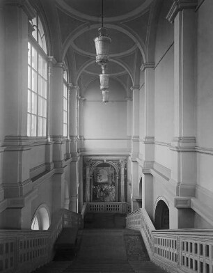 Dresden-Altstadt. Gemäldegalerie (1847-1854). Haupttreppe