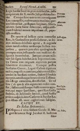Caput XVII. De Rebus Britannicis