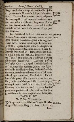 Caput XVII. De Rebus Britannicis