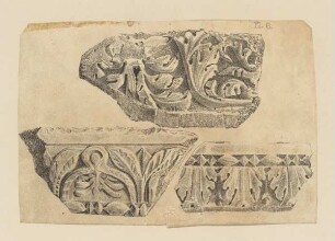 Bruchstücke von Zierleisten (Bauornament, Britisch, Taf. 6)
