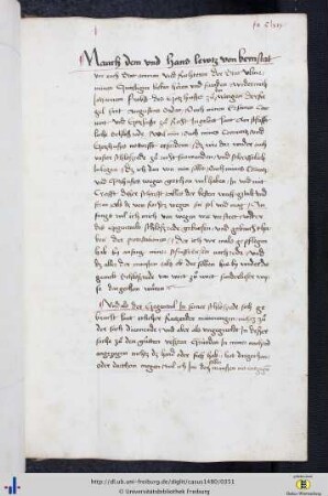 [169r - 174r] I. Nauch dem und hans lewtz von bernstat vor euch stat amman vnd Richteren der Stat ulme ...
