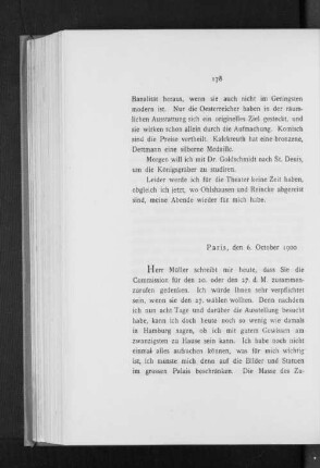 Paris, den 6. October 1900