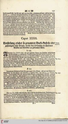 Caput XXXIII: Vorstellung etlicher so genannten Bocks-Gestelle [...]