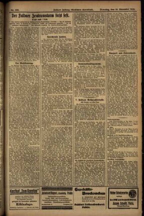 Zweite Ausgabe vom Dienstag, den 19. November 1929.