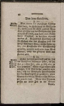 Von dem Gebähren.