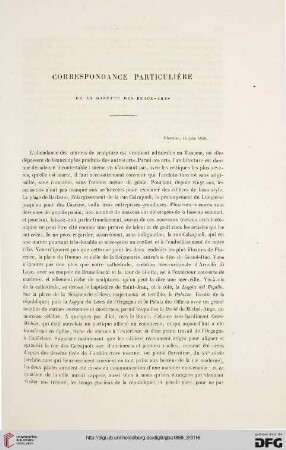 3: Correspondance particulière de la Gazette des Beaux-Arts