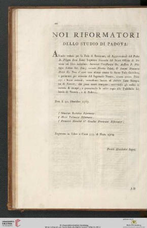 Noi Riformatori dello Studio di Padova