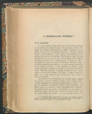 De la solidaridad