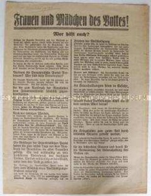 Flugblatt der USPD mit Propaganda gegen die DDP