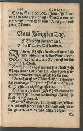 Vom Jüngsten Tag.