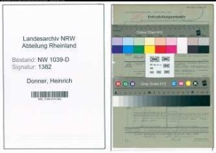 Entnazifizierung Heinrich Donner , geb. 09.05.1899 (Pfleger)