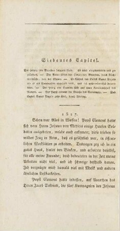 Siebentes Capitel