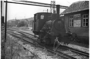 Laucherthal, Lok "Rosa", dort in Betrieb 1920 - 1976, existiert 2009 noch