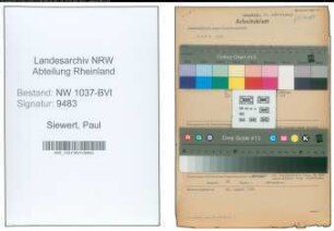 Entnazifizierung Paul Siewert , geb. 06.09.1910 (Justizassistent)