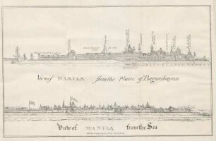 View of Manila from the Plain of Bagumbayan. View of Manila from the Sea
