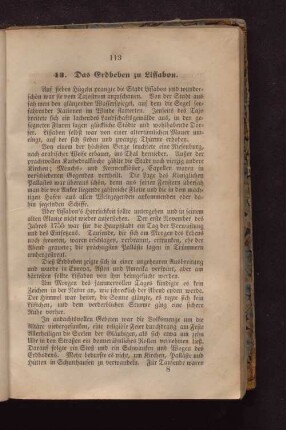 43. Das Erdbeben zu Lissabon.