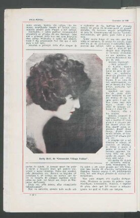 Betty Hell, de "Greenwich Village Follies".