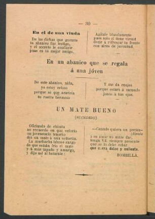 En un abanico que se regala á una joven