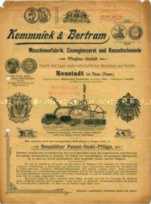Neustädter Patent-Stahl-Pflüge.