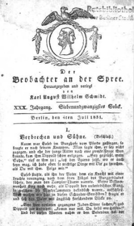 27. Stueck, 4. Juli 1831