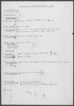 Merklingen (Weil der Stadt): Visitationsbericht mit Pfarrbericht 1956
