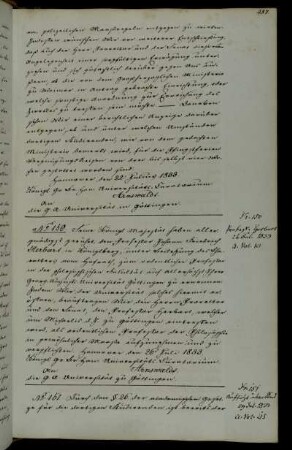 Berufung des Professors Herbart zum ordentlichen Professor der Philosophischen Fakultät.