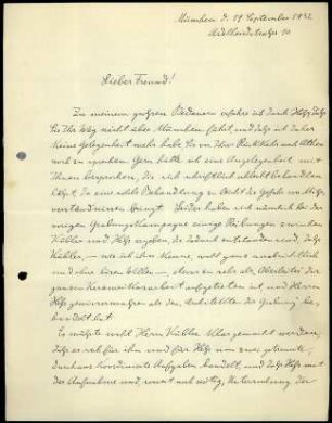 H. Knackfuß an G. Karo