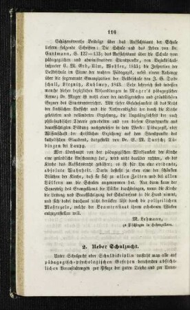 Ueber Schulzucht
