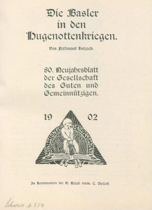Die Basler in den Hugenottenkriegen