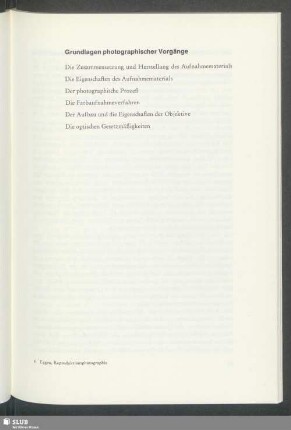 Grundlagen photographischer Vorgänge