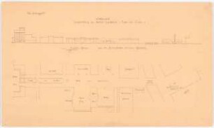Umgestaltung der Straße Unter den Linden, Berlin: Ansichtenschema, Grundriss