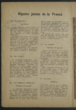 Algunos juicios de la Prensa