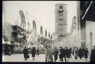Zerstörte Bahnsteighalle