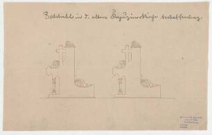 Thiersch, Friedrich von; Aschaffenburg; Kapuzinerkirche, Erweiterung - Beichtstuhl (Ansichten)