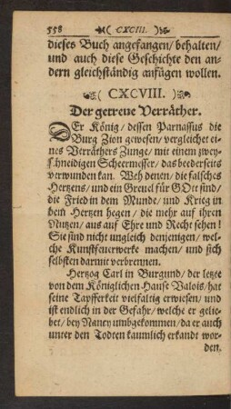 (CXCVIII.) Der getreue Verräther.