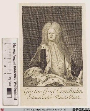 Bildnis Gustaf Cronhielm (1691 Freiherr, 1712 Graf)