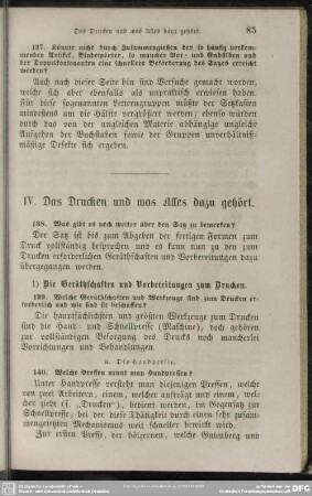 IV. Das Drucken und was Alles dazu gehört