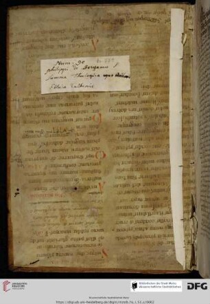 Aus einer zweispaltigen Missale-Hs. des 11. Jh.s