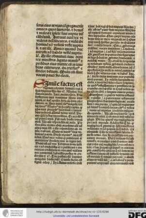 Ante initium illius evangelii scribit sanctus Matheus in precedenti capitulo quod Christus dixit Principibus sacerdotibus...