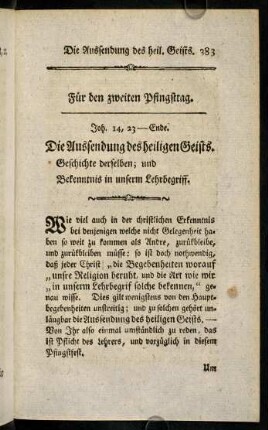 383-399, Für den Zweiten Pfingsstag [...]