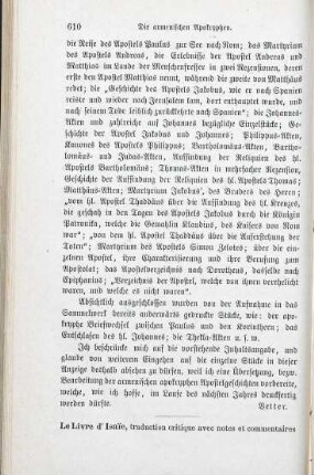 610-613 [Rezension] Le livre d'Isaïe